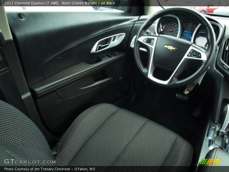 Black Granite Metallic / Jet Black 2013 Chevrolet Equinox LT AWD