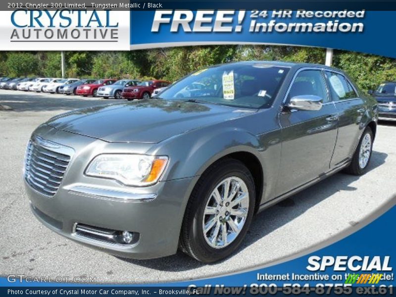 Tungsten Metallic / Black 2012 Chrysler 300 Limited