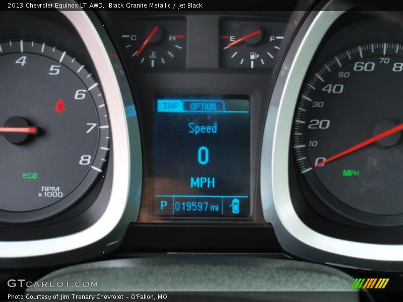 Black Granite Metallic / Jet Black 2013 Chevrolet Equinox LT AWD