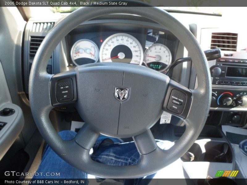 Black / Medium Slate Gray 2006 Dodge Dakota SLT Quad Cab 4x4