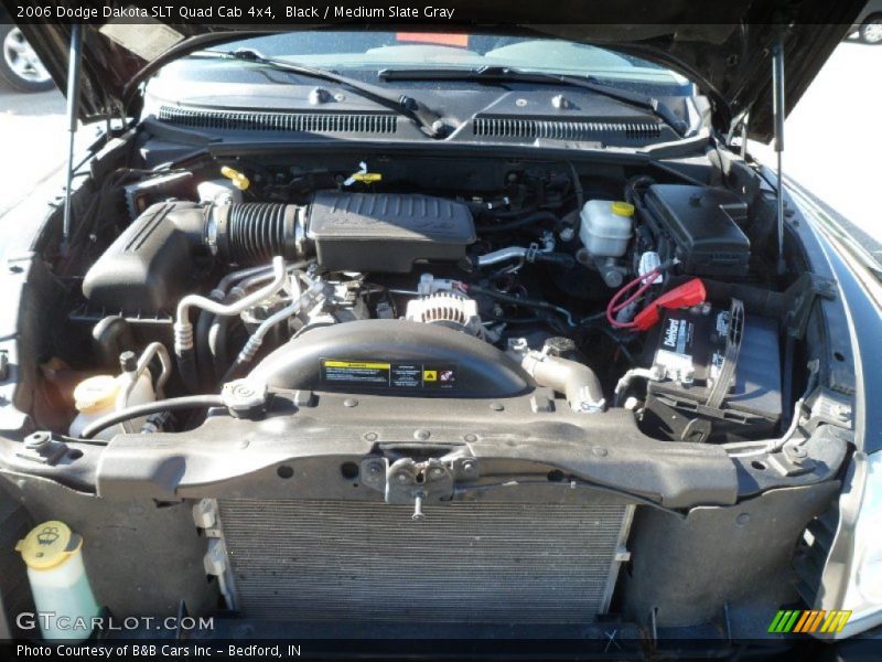 Black / Medium Slate Gray 2006 Dodge Dakota SLT Quad Cab 4x4