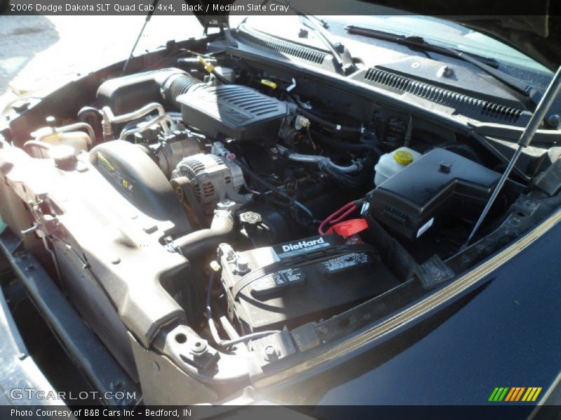 Black / Medium Slate Gray 2006 Dodge Dakota SLT Quad Cab 4x4
