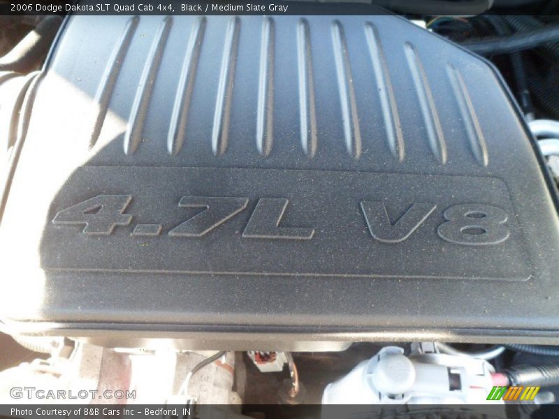 Black / Medium Slate Gray 2006 Dodge Dakota SLT Quad Cab 4x4
