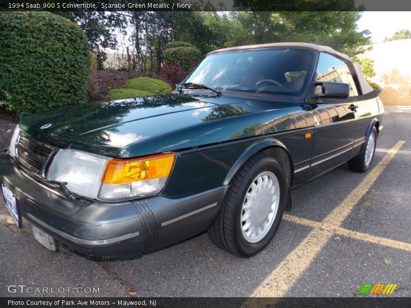 Scarabe Green Metallic / Ivory 1994 Saab 900 S Convertible