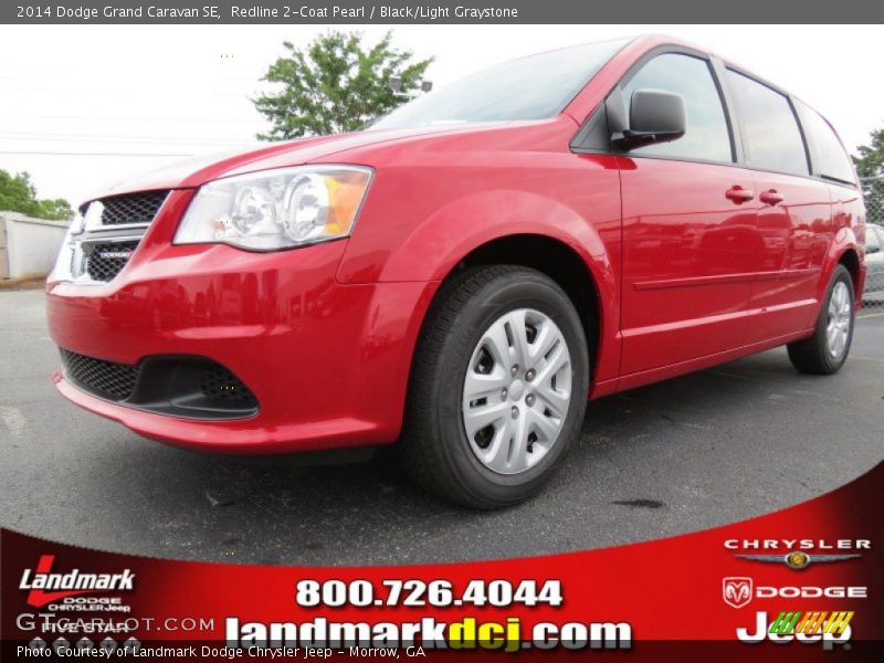 Redline 2-Coat Pearl / Black/Light Graystone 2014 Dodge Grand Caravan SE