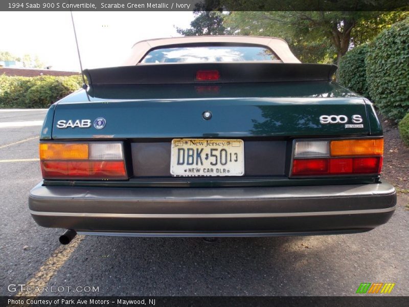 Scarabe Green Metallic / Ivory 1994 Saab 900 S Convertible
