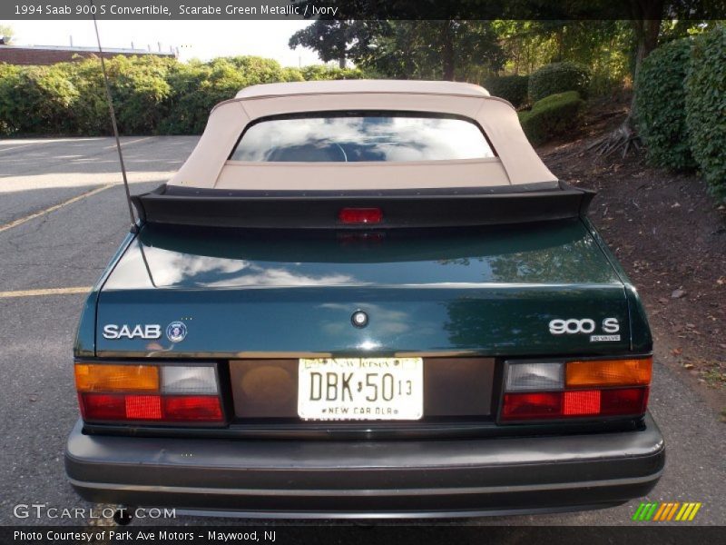 Scarabe Green Metallic / Ivory 1994 Saab 900 S Convertible