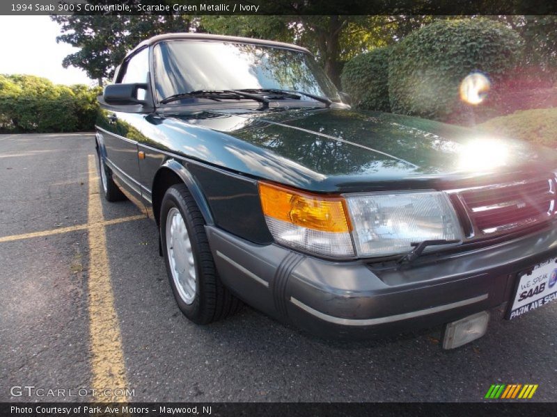 Scarabe Green Metallic / Ivory 1994 Saab 900 S Convertible