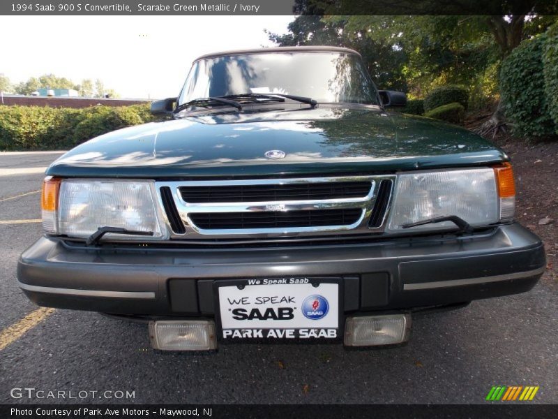 Scarabe Green Metallic / Ivory 1994 Saab 900 S Convertible