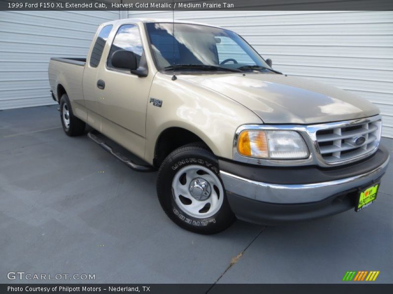 Harvest Gold Metallic / Medium Prairie Tan 1999 Ford F150 XL Extended Cab