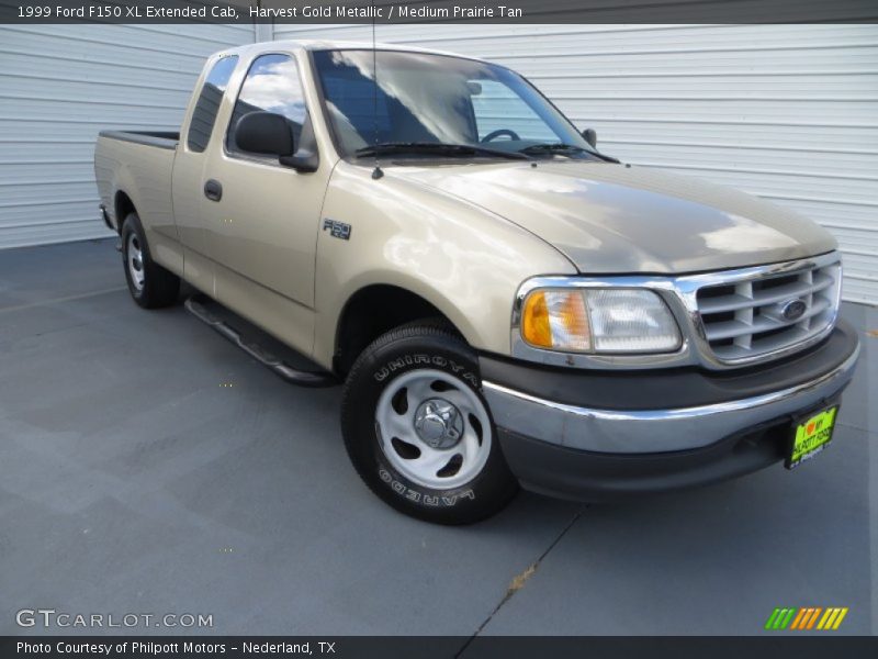 Harvest Gold Metallic / Medium Prairie Tan 1999 Ford F150 XL Extended Cab