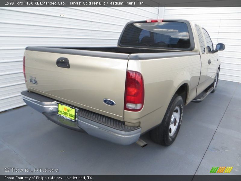 Harvest Gold Metallic / Medium Prairie Tan 1999 Ford F150 XL Extended Cab