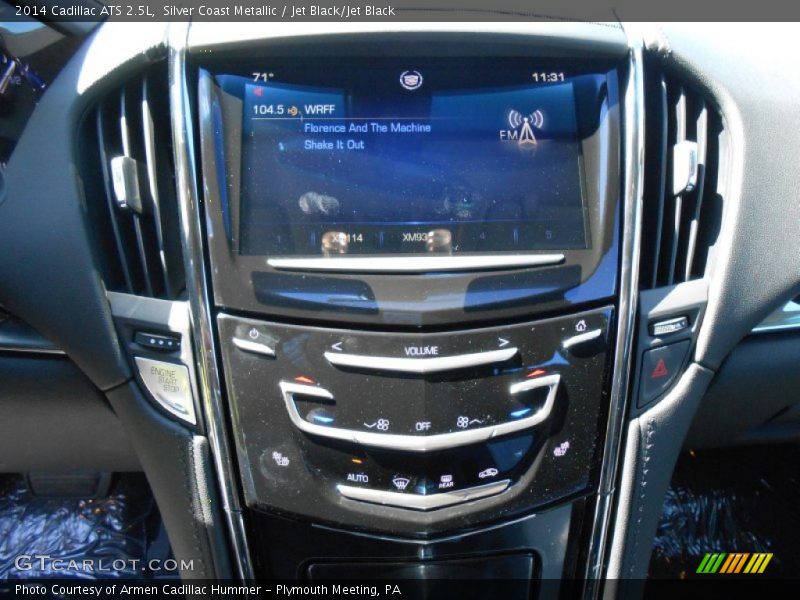 Silver Coast Metallic / Jet Black/Jet Black 2014 Cadillac ATS 2.5L