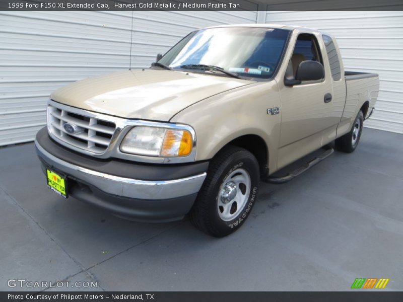 Harvest Gold Metallic / Medium Prairie Tan 1999 Ford F150 XL Extended Cab