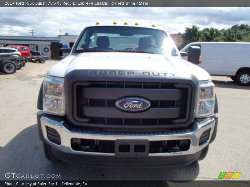 Oxford White / Steel 2014 Ford F550 Super Duty XL Regular Cab 4x4 Chassis