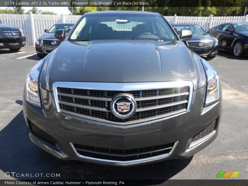 Phantom Gray Metallic / Jet Black/Jet Black 2014 Cadillac ATS 2.0L Turbo AWD