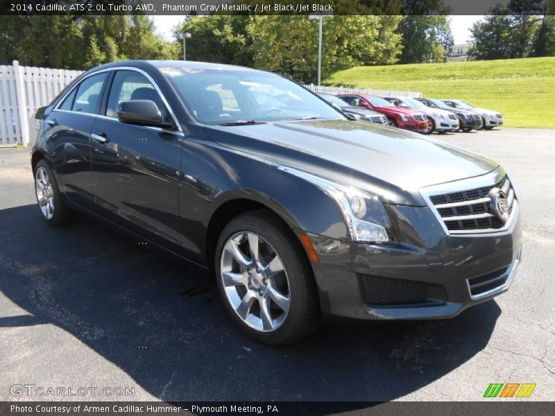 Phantom Gray Metallic / Jet Black/Jet Black 2014 Cadillac ATS 2.0L Turbo AWD
