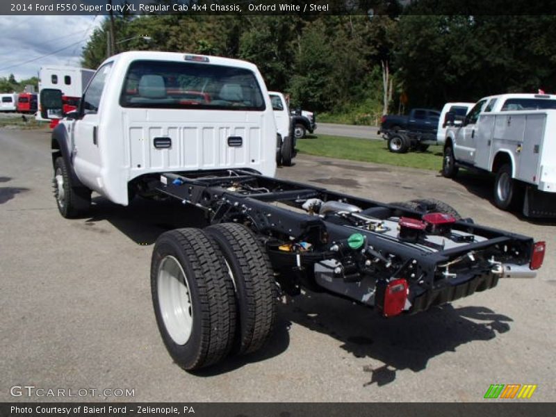 Oxford White / Steel 2014 Ford F550 Super Duty XL Regular Cab 4x4 Chassis