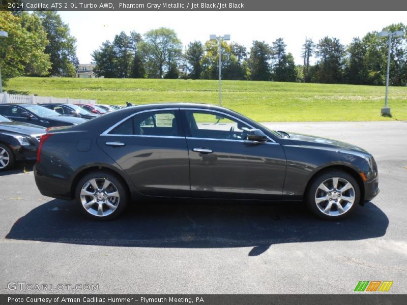 Phantom Gray Metallic / Jet Black/Jet Black 2014 Cadillac ATS 2.0L Turbo AWD