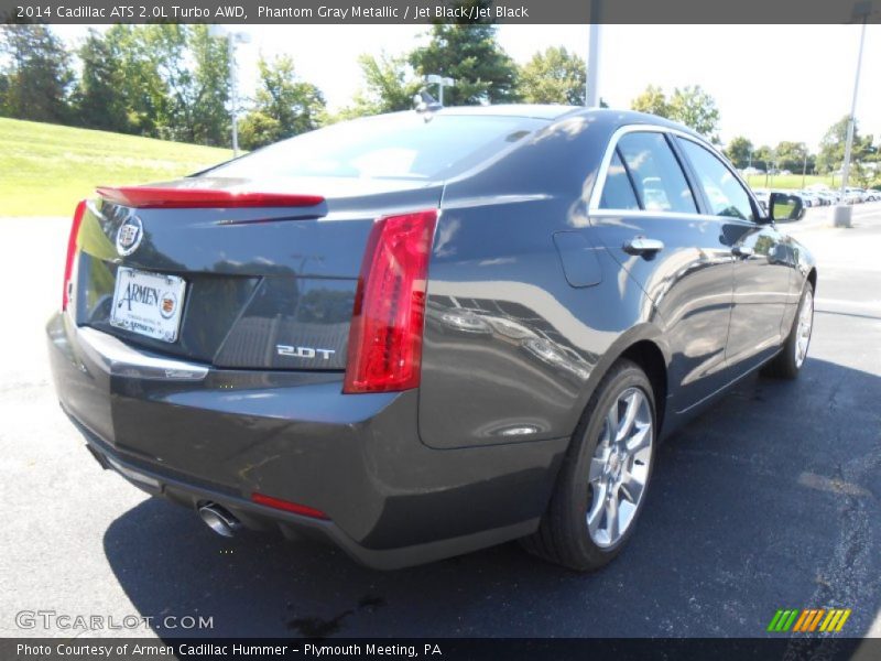 Phantom Gray Metallic / Jet Black/Jet Black 2014 Cadillac ATS 2.0L Turbo AWD