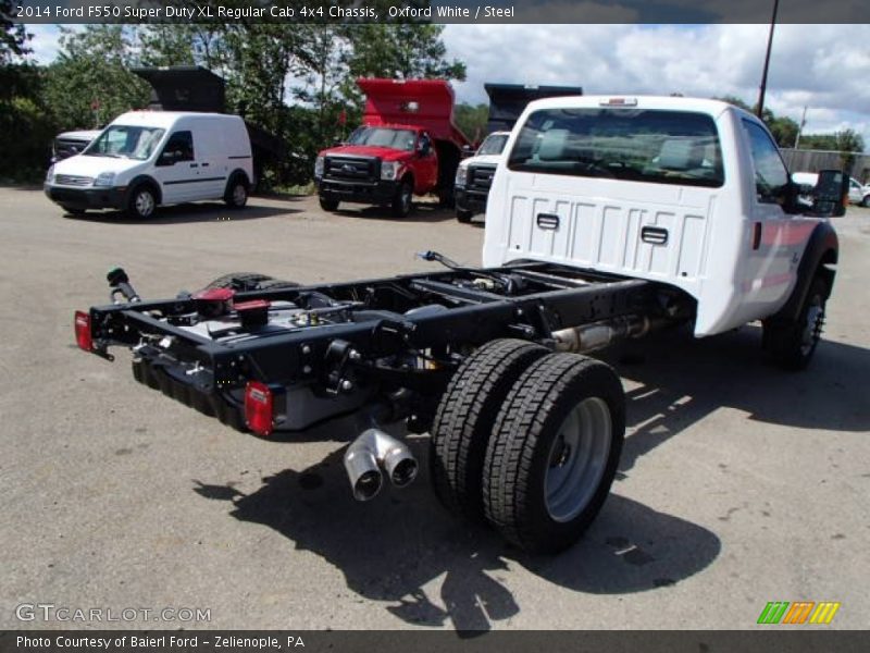 Oxford White / Steel 2014 Ford F550 Super Duty XL Regular Cab 4x4 Chassis