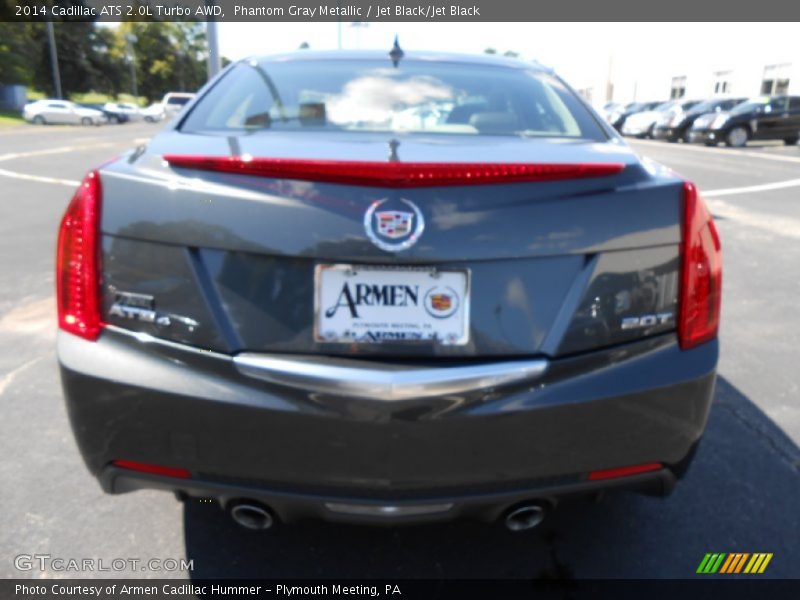 Phantom Gray Metallic / Jet Black/Jet Black 2014 Cadillac ATS 2.0L Turbo AWD