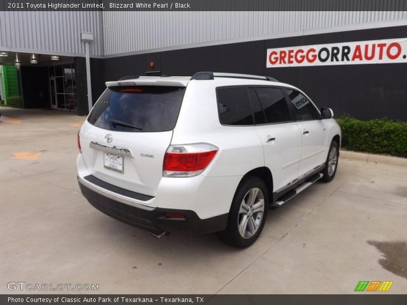 Blizzard White Pearl / Black 2011 Toyota Highlander Limited