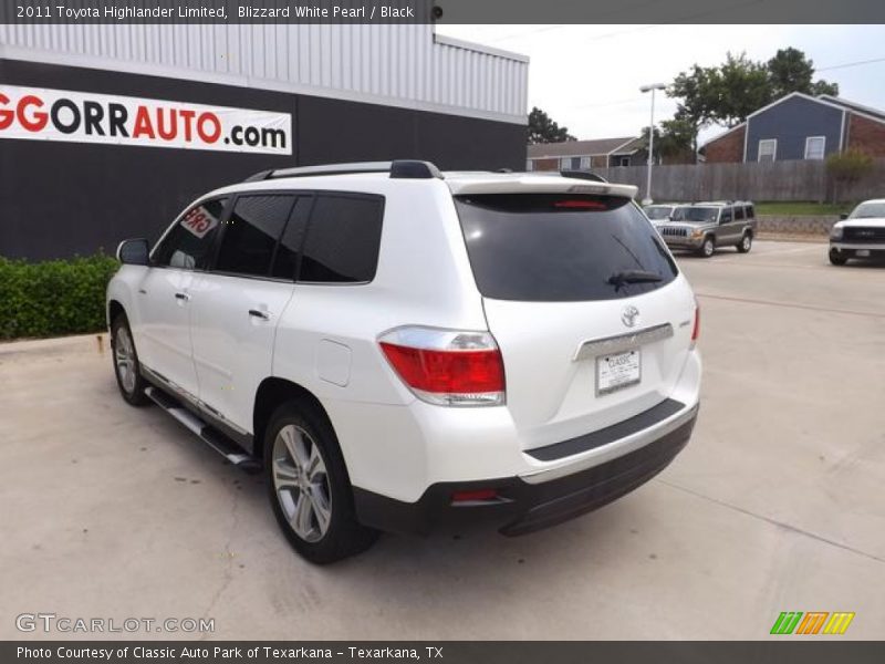 Blizzard White Pearl / Black 2011 Toyota Highlander Limited
