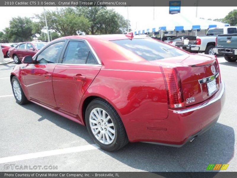 Crystal Red Tintcoat / Cashmere/Cocoa 2010 Cadillac CTS 3.0 Sedan