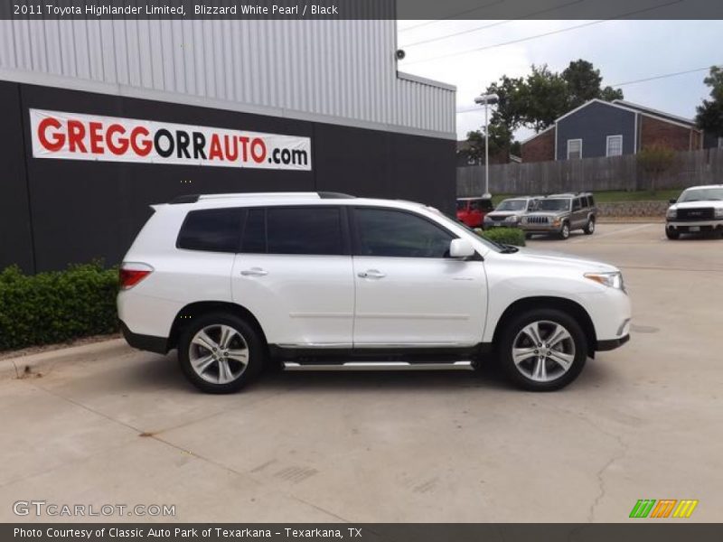 Blizzard White Pearl / Black 2011 Toyota Highlander Limited