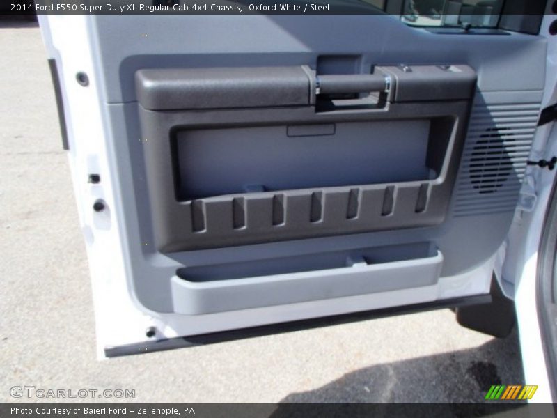 Oxford White / Steel 2014 Ford F550 Super Duty XL Regular Cab 4x4 Chassis
