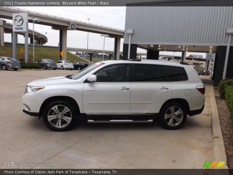 Blizzard White Pearl / Black 2011 Toyota Highlander Limited