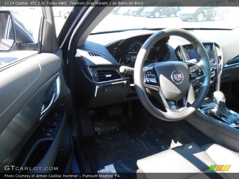 Phantom Gray Metallic / Jet Black/Jet Black 2014 Cadillac ATS 2.0L Turbo AWD