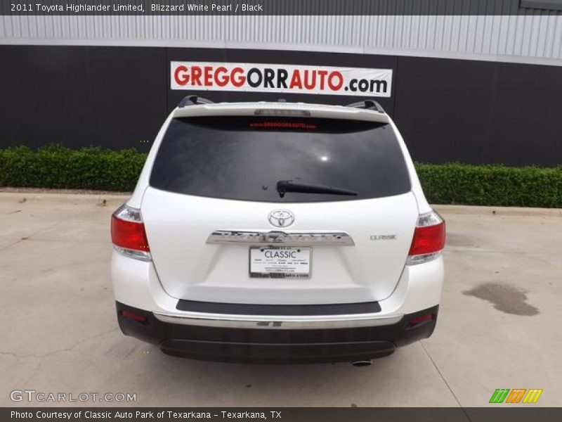 Blizzard White Pearl / Black 2011 Toyota Highlander Limited