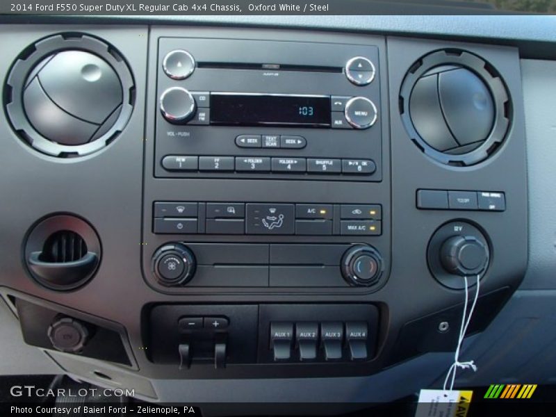 Oxford White / Steel 2014 Ford F550 Super Duty XL Regular Cab 4x4 Chassis