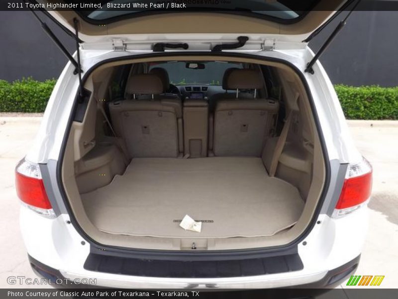Blizzard White Pearl / Black 2011 Toyota Highlander Limited