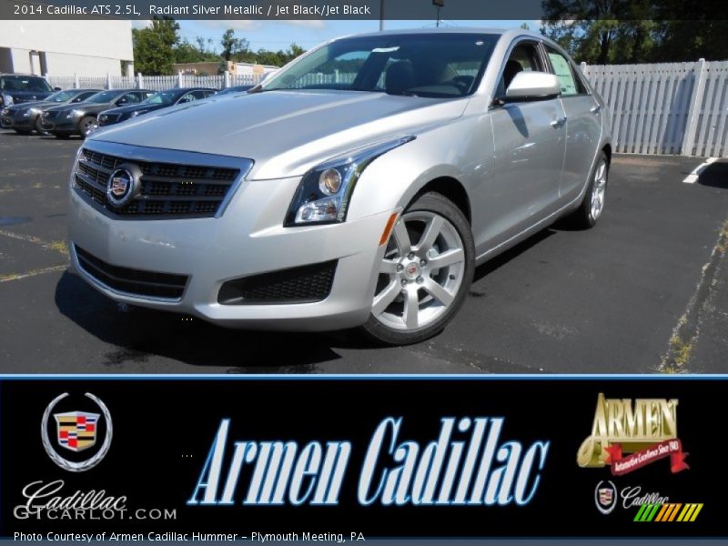 Radiant Silver Metallic / Jet Black/Jet Black 2014 Cadillac ATS 2.5L