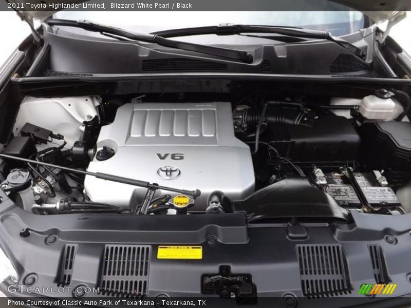 Blizzard White Pearl / Black 2011 Toyota Highlander Limited