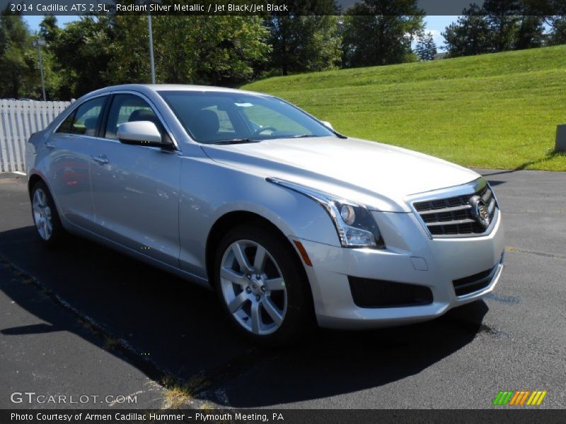 Radiant Silver Metallic / Jet Black/Jet Black 2014 Cadillac ATS 2.5L