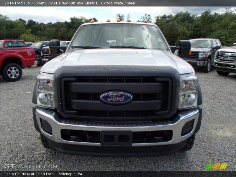 Oxford White / Steel 2014 Ford F550 Super Duty XL Crew Cab 4x4 Chassis
