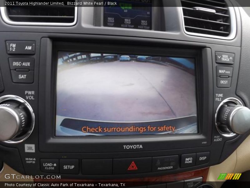 Blizzard White Pearl / Black 2011 Toyota Highlander Limited