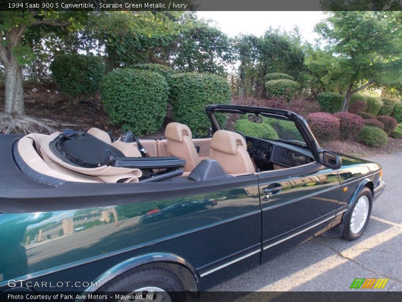 Scarabe Green Metallic / Ivory 1994 Saab 900 S Convertible