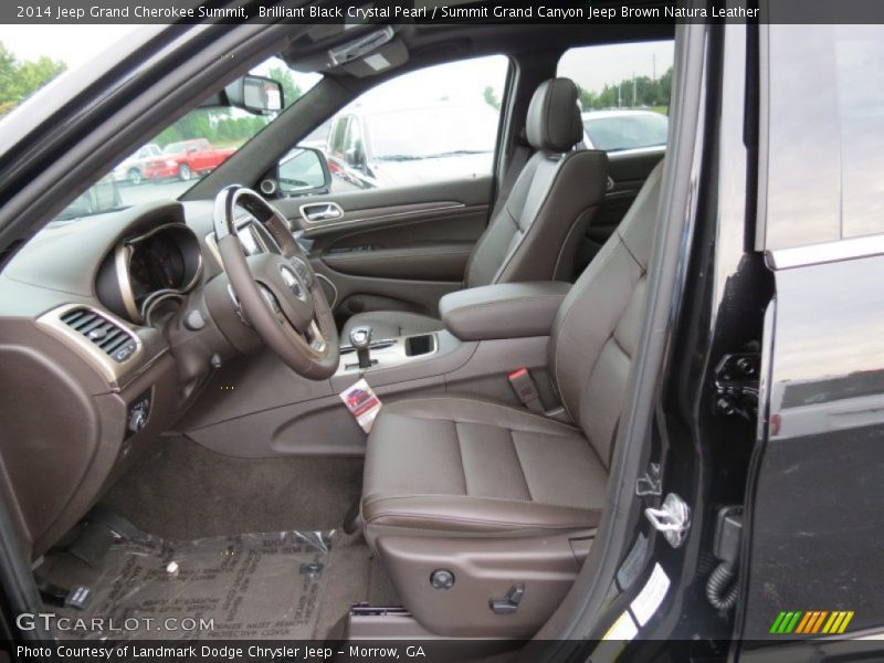 Front Seat of 2014 Grand Cherokee Summit