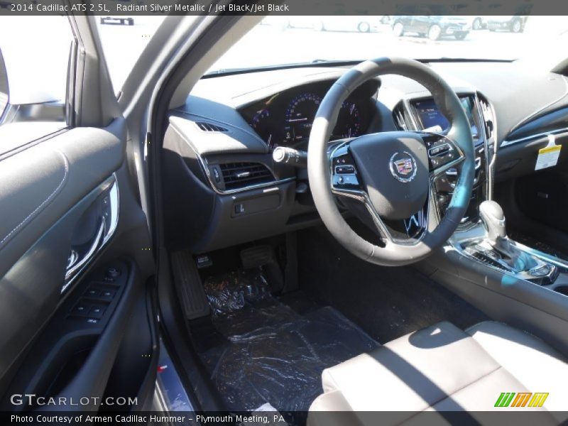 Radiant Silver Metallic / Jet Black/Jet Black 2014 Cadillac ATS 2.5L