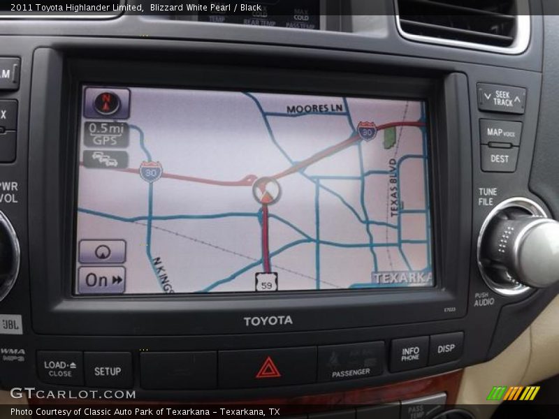 Blizzard White Pearl / Black 2011 Toyota Highlander Limited