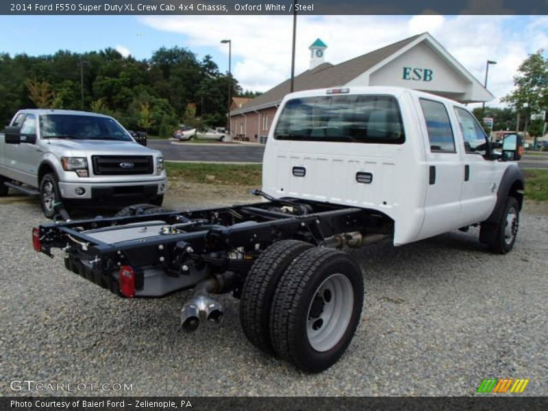 Oxford White / Steel 2014 Ford F550 Super Duty XL Crew Cab 4x4 Chassis
