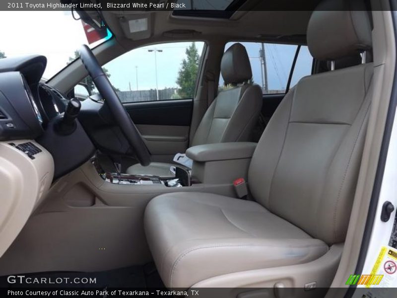 Blizzard White Pearl / Black 2011 Toyota Highlander Limited
