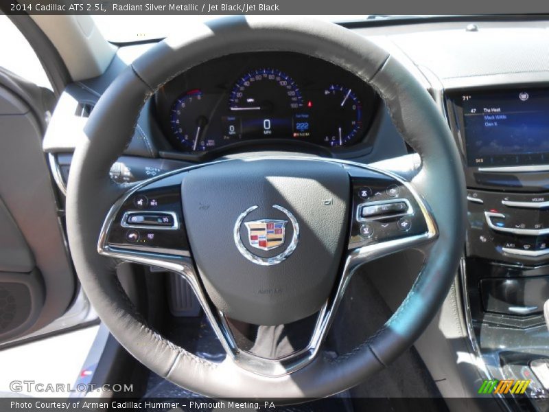 Radiant Silver Metallic / Jet Black/Jet Black 2014 Cadillac ATS 2.5L