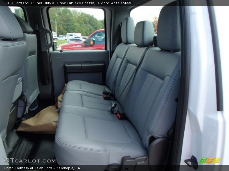 Oxford White / Steel 2014 Ford F550 Super Duty XL Crew Cab 4x4 Chassis