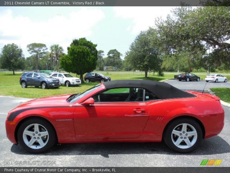 Victory Red / Black 2011 Chevrolet Camaro LT Convertible